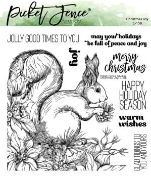 Picket Fence Studios - Stempelset "Christmas Joy" Clear stamps