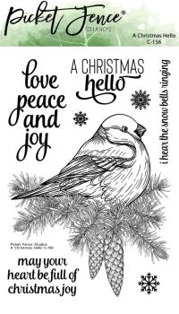 Picket Fence Studios - Stempelset " A Christmas Hello" Clear stamps