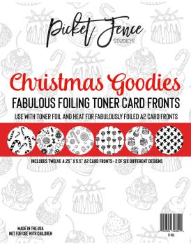Picket Fence Studios - Kartenvorderseiten "Christmas Goodies" Toner Cards Fronts A2 - 12 Karten