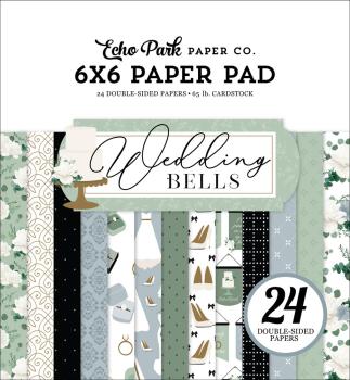 Echo Park - Designpapier "Wedding Bells" Paper Pack 6x6 Inch - 24 Bogen