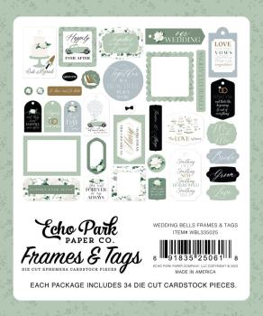 Echo Park - Stanzteile & Anhänger "Wedding Bells" Frames & Tags 