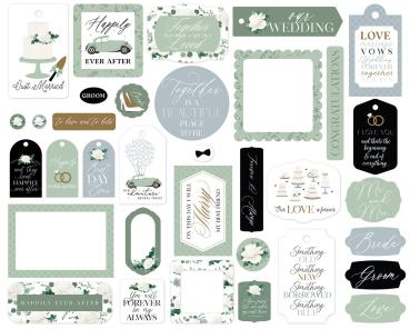 Echo Park - Stanzteile & Anhänger "Wedding Bells" Frames & Tags 