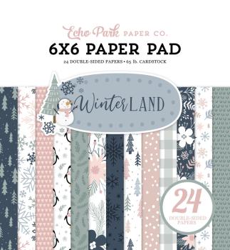 Echo Park - Designpapier "Winterland" Paper Pack 6x6 Inch - 24 Bogen