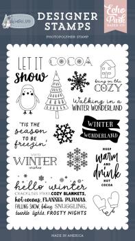 Echo Park - Stempelset "Bring On The Cozy" Clear Stamps