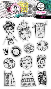 Art By Marlene - Stempelset "Face-It" Signature Collection Clear Stamps