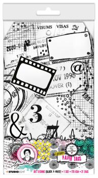 Art By Marlene - Paper Tags "Black and White Prints"