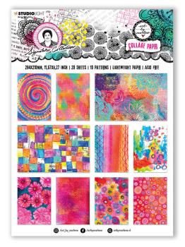 Art By Marlene - Designpapier "Colorful Papers" Paper Pack 21x29,4 cm - 20 Bogen