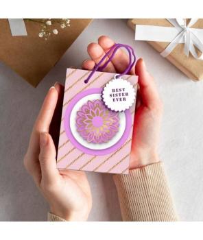 Preview: Dress My Craft - Stanzschablone "Brother Sister Tags" Dies