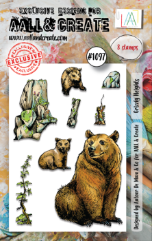 AALL and Create - Stempelset A7 "Grizzly Heights" Clear Stamps