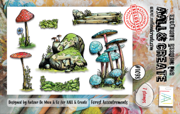 AALL and Create - Stempelset A7 "Forest Accoutrements" Clear Stamps