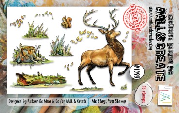 AALL and Create - Stempelset A7 "Me Stag, You Stamp" Clear Stamps