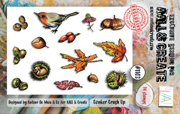 AALL and Create - Stempelset A7 "A Conker Crush Up" Clear Stamps