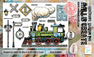 AALL and Create - Stempelset A6 "Loco London" Clear Stamps
