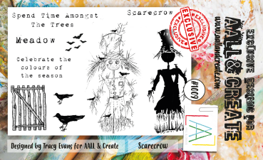 AALL and Create - Stempelset A6 "Scarecrow" Clear Stamps