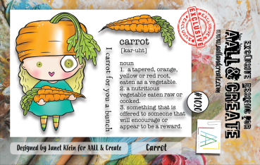 AALL and Create - Stempelset A7 "Carrot" Clear Stamps