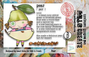 AALL and Create - Stempelset A7 "Pear" Clear Stamps