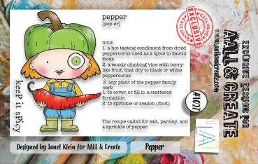 AALL and Create - Stempelset A7 "Pepper" Clear Stamps