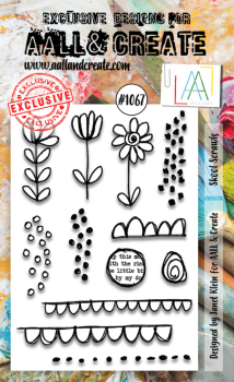 AALL and Create - Stempelset A6 "Skool Scrawls" Clear Stamps