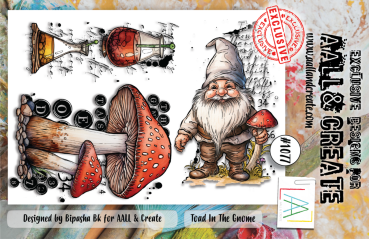 AALL and Create - Stempelset A6 "Toad In The Gnome" Clear Stamps