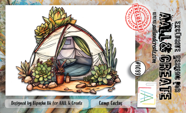 AALL and Create - Stempel A7 "Camp Cactus" Clear Stamps