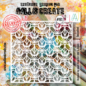 AALL and Create - Schablone 6x6 Inch "Succulent "Stencil
