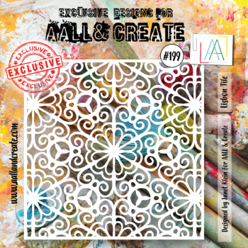 AALL and Create - Schablone 6x6 Inch "Lisbon Tile "Stencil