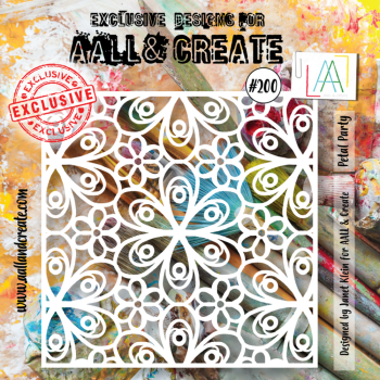 AALL and Create - Schablone 6x6 Inch "Petal Party "Stencil