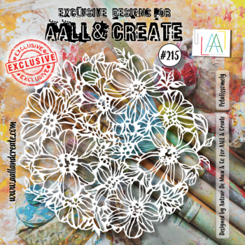AALL and Create - Schablone 6x6 Inch "Petalissomely "Stencil