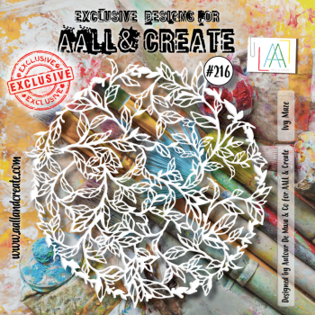 AALL and Create - Schablone 6x6 Inch "Ivy Maze "Stencil