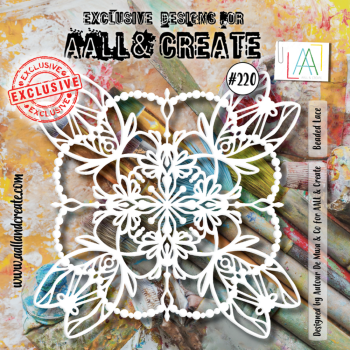 AALL and Create - Schablone 6x6 Inch "Beaded Lace "Stencil