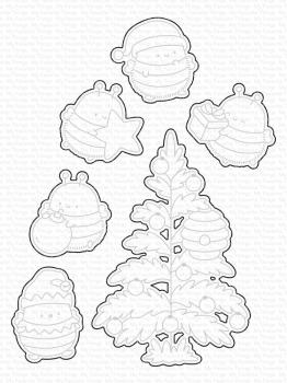 My Favorite Things - Stanzschablone "Merry Bees-mas" Die-namics
