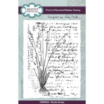 Creative Expressions - Gummistempel "Rustic Grass" Rubber Stamp