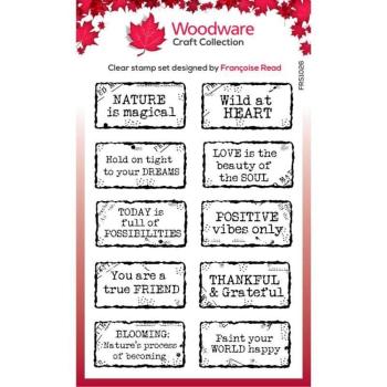 Woodware - Stempel "Distressed Labels" Clear Stamps Design by Francoise Read