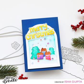 Heffy Doodle - Stanzschablone "Merry Christmas" Dies  