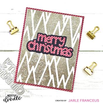 Heffy Doodle - Stanzschablone "Merry Christmas" Dies  