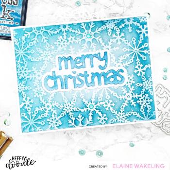 Heffy Doodle - Stanzschablone "Merry Christmas" Dies  