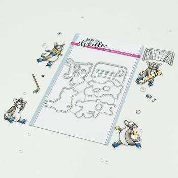 Heffy Doodle - Stanzschablone "Ice Pups" Dies