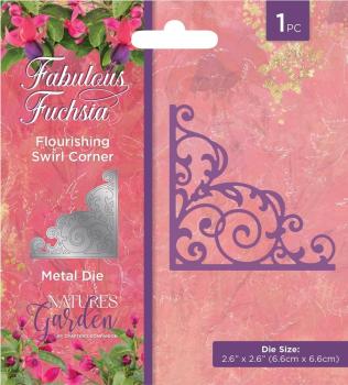 Crafters Companion - Stanzschablone "Flourishing Swirl Corner" Dies