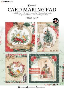 Studio Light "Holly Jolly" Cardmaking Pad A4