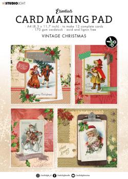 Studio Light "Vintage Christmas" Cardmaking Pad A4