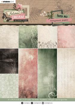 Studio Light - Designpapier A4 "Natures Dream" Paper Pad - 36 Bogen 