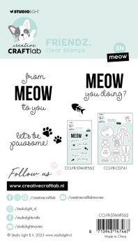 Creative Craft Lab - Studio Light - Stempelset "Meow" Clear Stamps