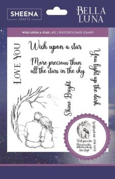 Crafters Companion - Stempelset "Wish Upon a Star" Clear Stamps