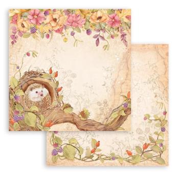 Stamperia - Designpapier "Woodland Hedgehog" Paper Sheets 12x12 Inch - 10 Bogen