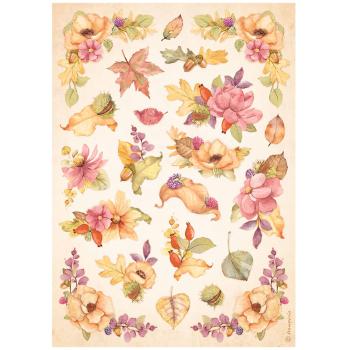 Stamperia - Decopatch Papier "Woodland Flowers" Decoupage A4 - 6 Bogen  