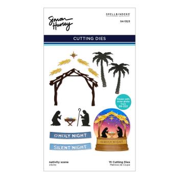 Spellbinders - Stanzschablone " Nativity Scene Etched" Dies Ranger by Simon Hurley