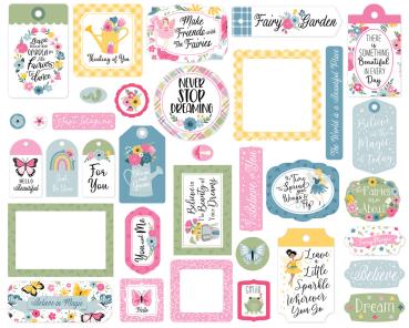 Echo Park - Stanzteile & Anhänger "Fairy Garden" Frames & Tags 