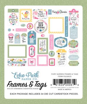 Echo Park - Stanzteile & Anhänger "Fairy Garden" Frames & Tags 