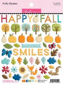 Bella BLVD - Aufkleber "Happy Fall" Puffy Sticker 