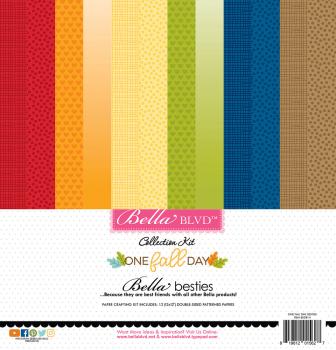 Bella BLVD - Designpapier "One Fall Day" Besties Collection Kit 12x12 Inch - 12 Bogen